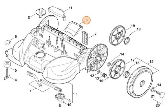 Відбиваючий щиток STIHL 48607319600