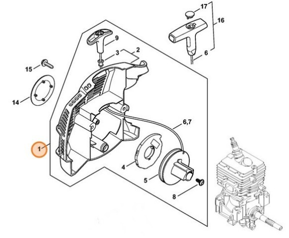 Пусковий пристрій STIHL 41441904004