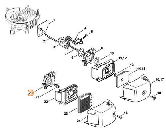 C1Q-S198B карбюратор (42371200611)
