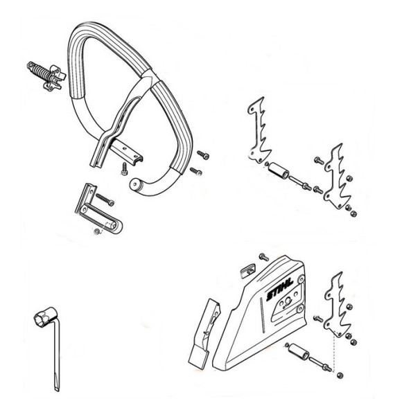 Набор круглых трубчатых держателей (11350071007)