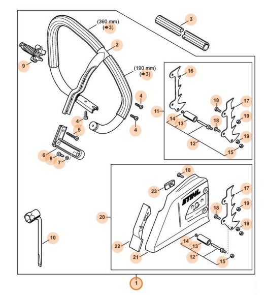 Набор круглых трубчатых держателей (11350071007)