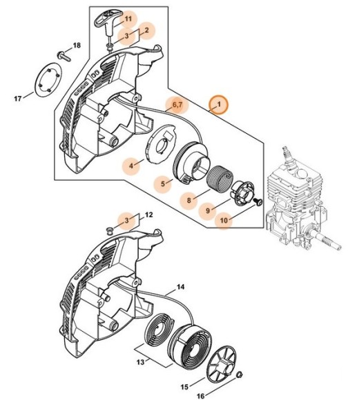 Пусковий пристрій STIHL 41441904013