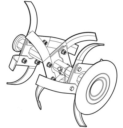 Комплект пропашки STIHL в зборі, зліва (62507100202) Комплект пропашки STIHL в зборі, зліва (62507100202)
