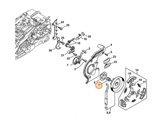 Комплект гольчатих роликів 10 х 13 х 13 STIHL 95129332270