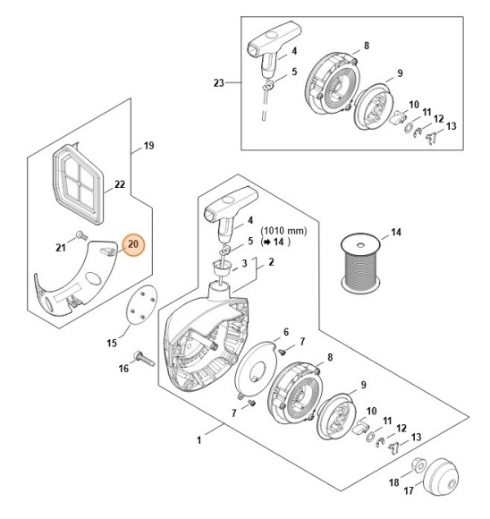 Захисне прикриття STIHL 41471955400 Захисне прикриття STIHL 41471955400