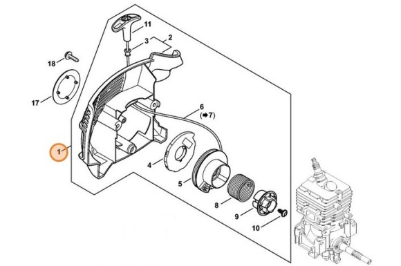 Пусковий пристрій STIHL 41441904014