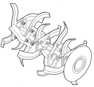 Комплект пропашки STIHL в зборі, зліва (62517100202) Комплект пропашки STIHL в зборі, зліва (62517100202)
