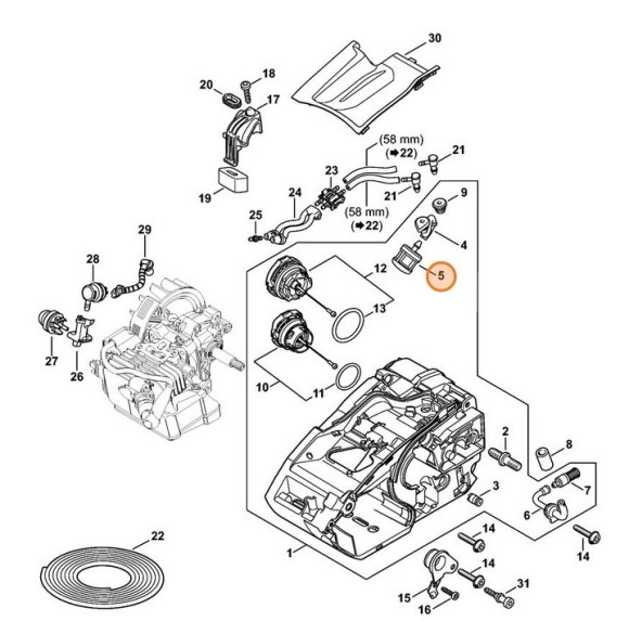 Всмоктуюча головка STIHL 00003503513 Всмоктуюча головка STIHL 00003503513