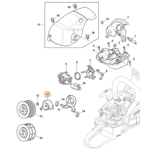 Ударнозахисний ковпак STIHL 11421216900