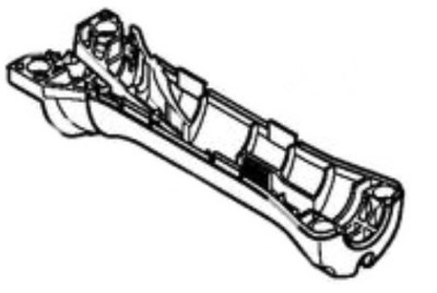 Зажимная накладка – нижняя сторона (41447910903)