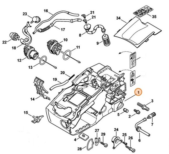 Картер двигуна STIHL 11370203008