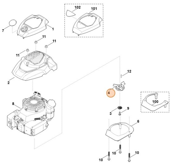 Клиноремінний шків STIHL 62907002512