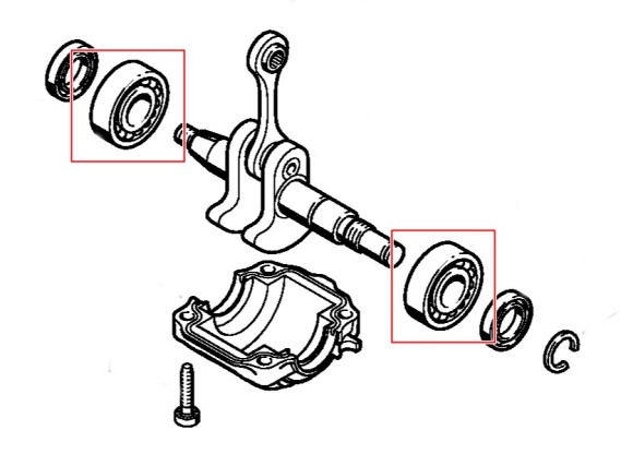 Радіальний шарикопідшипник 15х32х10 STIHL 95030030325