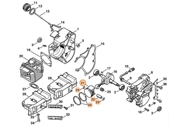 Поршень O 40 мм (11290302002)