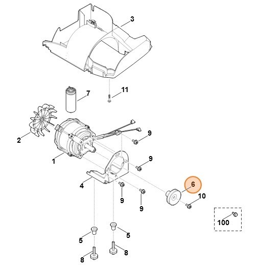 Клиноремінний шків STIHL 62907041005