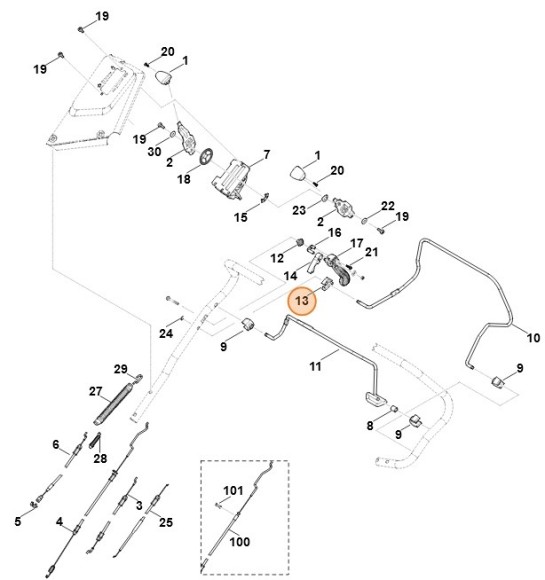 Стопорний важіль STIHL 63751626700