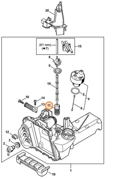 Головка всасывания (42503503501)