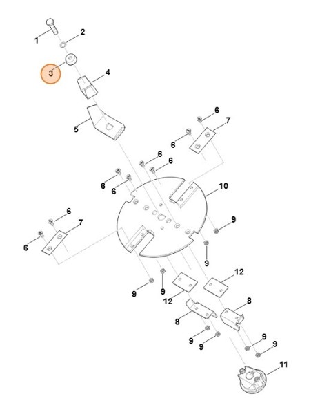 Зажимне кільце STIHL 60087087000 Зажимне кільце STIHL 60087087000