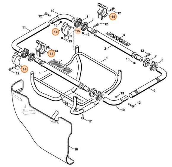 Антивібраційний корпус STIHL 43137900901