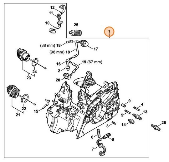 Картер двигуна STIHL 11390203007