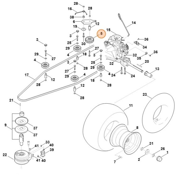 Натяжной шкив (61707601292)