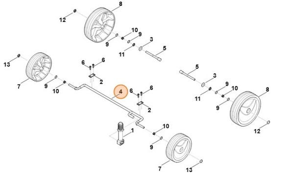 Передняя ось (62917407400)