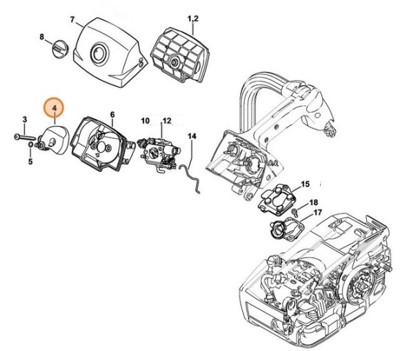 Ударно-захисний ковпак STIHL 11451204100
