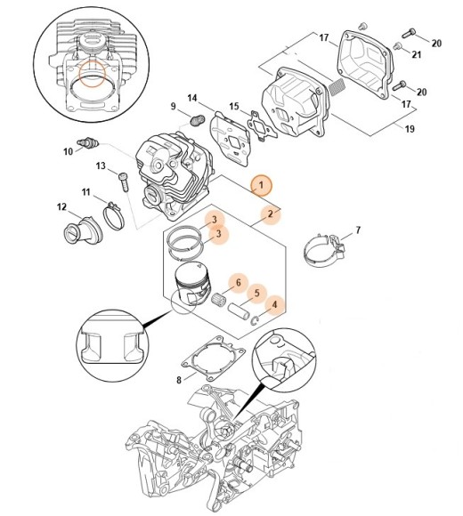 Цилиндр с поршнем? 52 мм (11420201202)