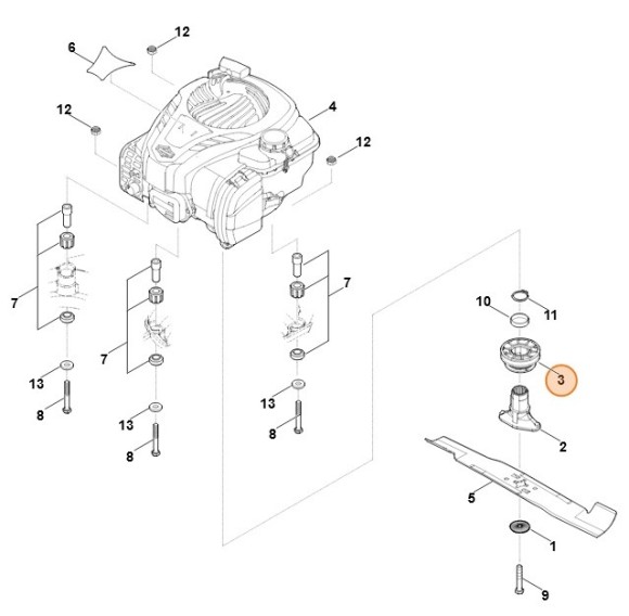 Клиноремінний шків STIHL 63607002501