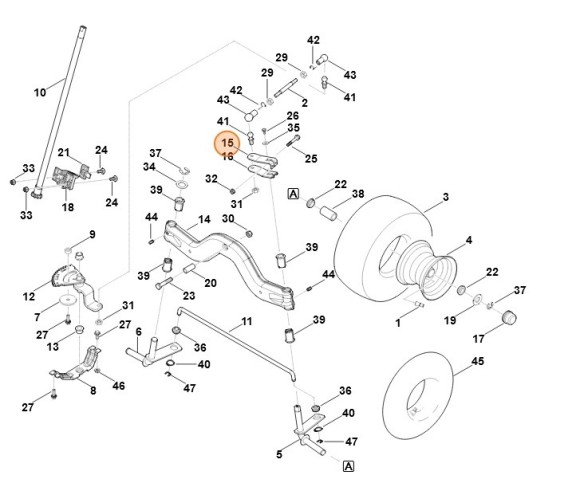 Рукоятка зверху STIHL 61657036730