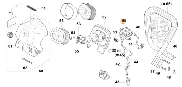 Карбюратор WG-14 STIHL 11241200614