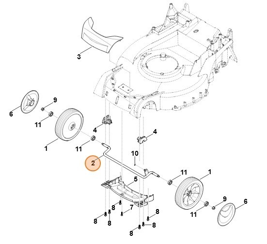 Передняя ось (63647002400)