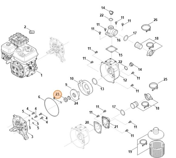 Ущільнення (кришка) STIHL VB030290500