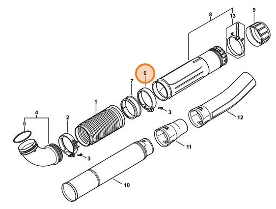 Скоба для шланга STIHL 42827088703
