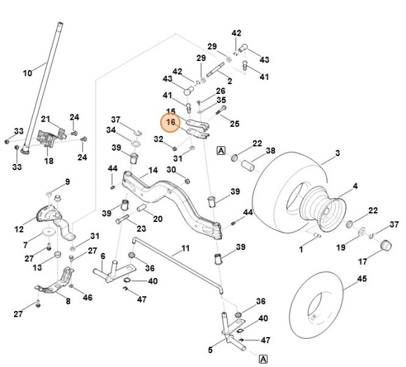 Рукоятка знизу STIHL 61657036735