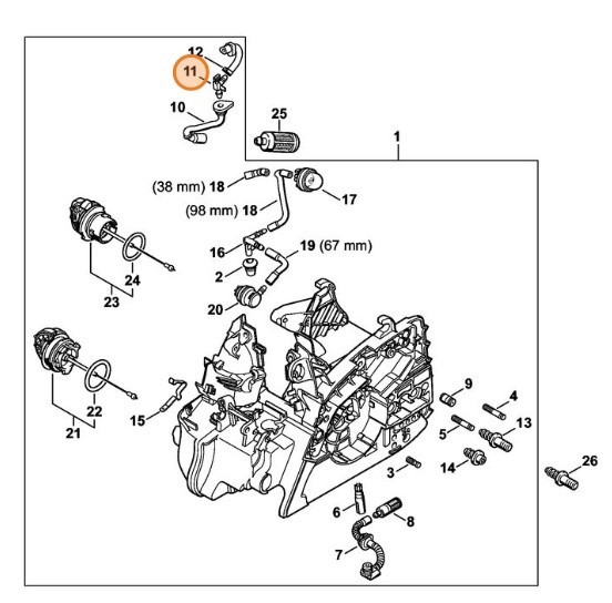 Соединитель угловой (11391223900)