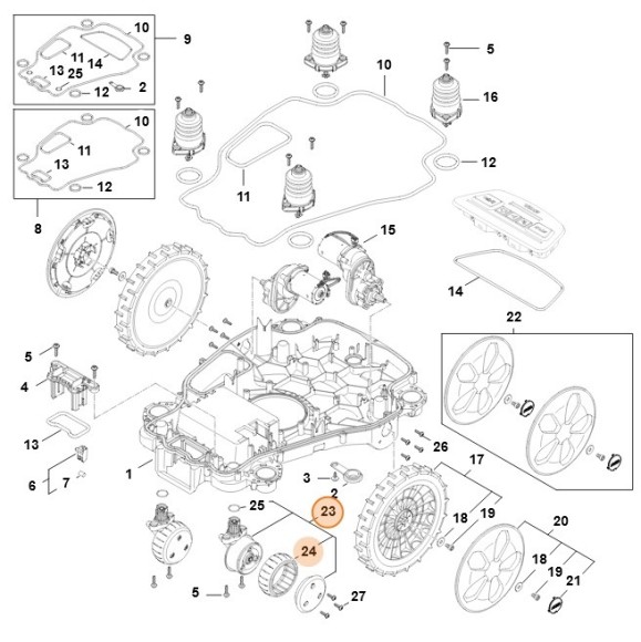 Поворотне колесо в зборі STIHL IA017000403