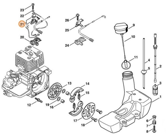 Тримач STIHL 41341806702