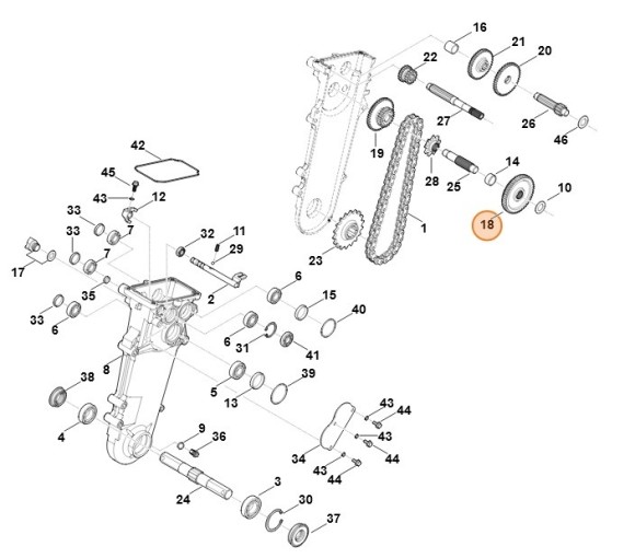 Передняя передача (62506420100)