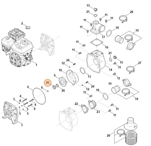 Ущільнення (кришка) STIHL VB040290500