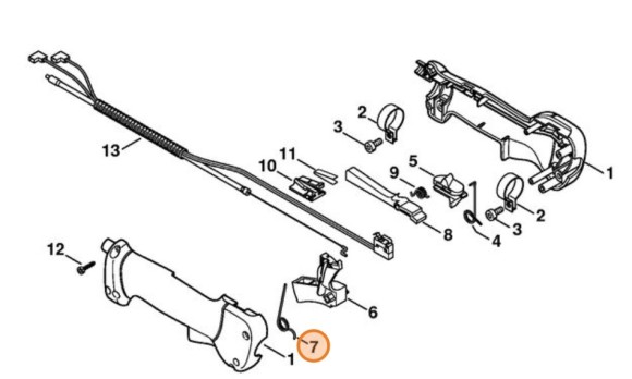 Вита гнучка пружина STIHL 41371824504