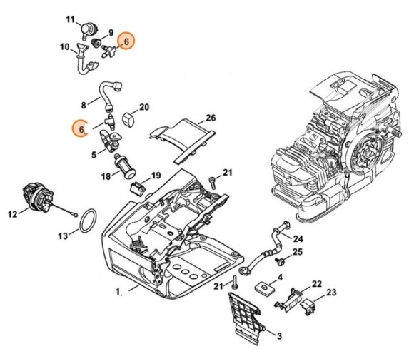 Кутовий патрубок STIHL 11451223900