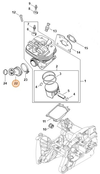 Коліно STIHL 11441412202