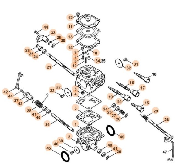 Карбюратор WJ-114C (42241200651)