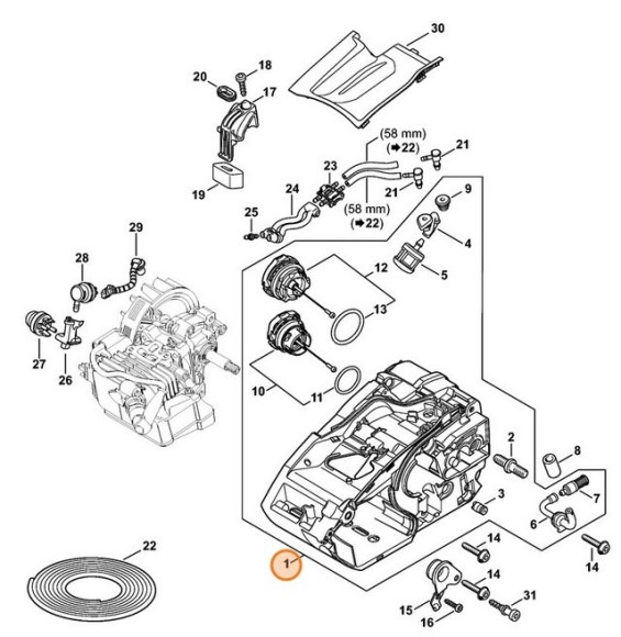 Корпус двигателя (11460203006)