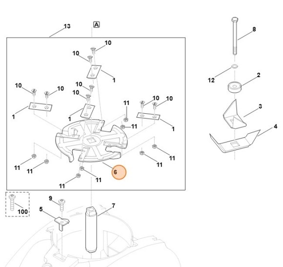 Щиток для ножа (60127021100)