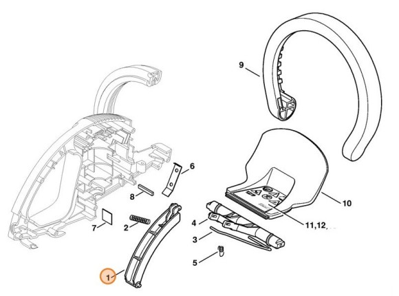 Важіль перемикання HE400 STIHL 60107928815