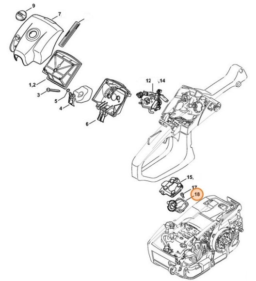 Коліно STIHL 11451402502