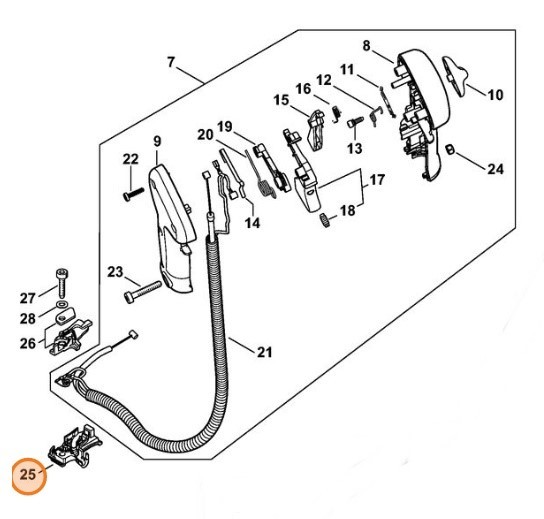 Тримач STIHL 41341822111