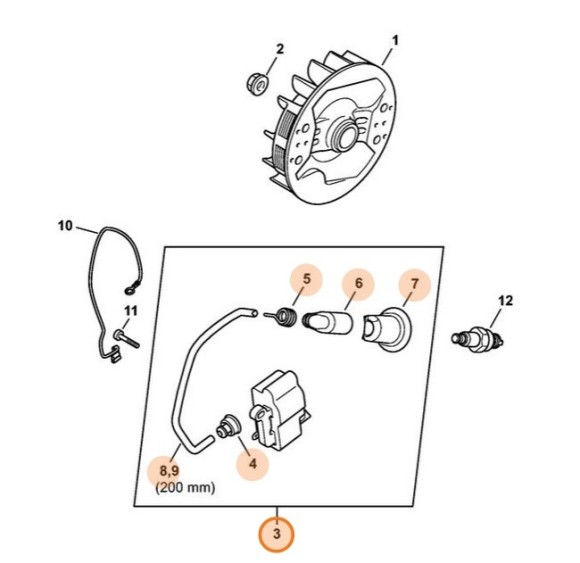 Модуль запалювання STIHL 11424001302
